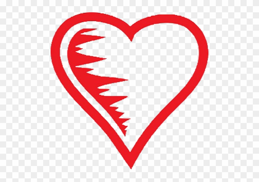 Red Heart Cliparts - White Heart Clip Art #1598822