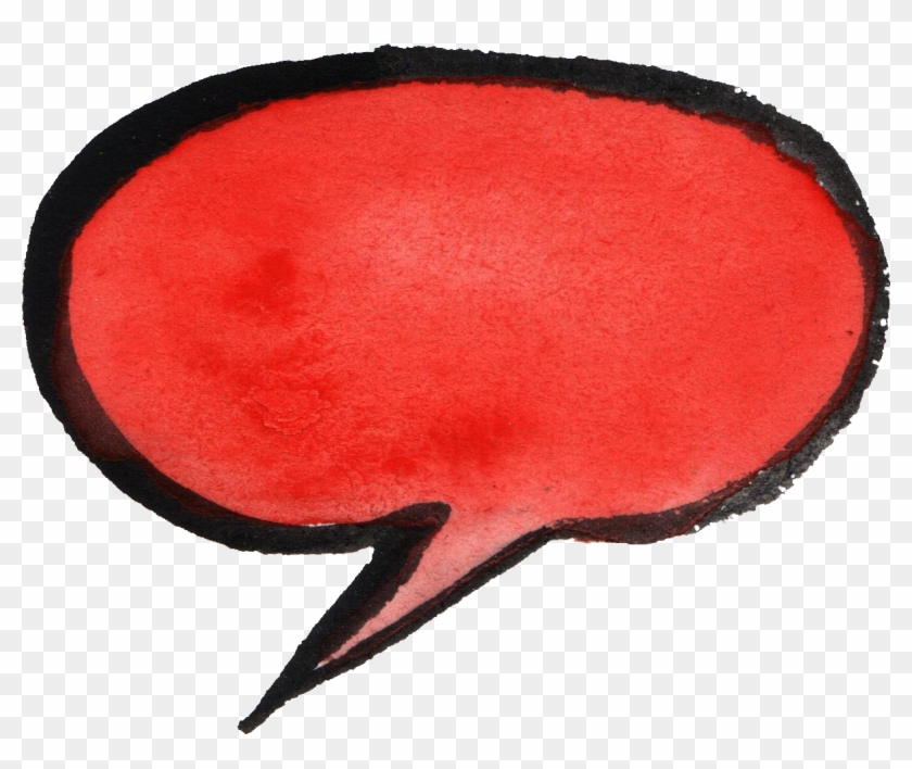 Free Download - Red Speech Bubble Png #1598826