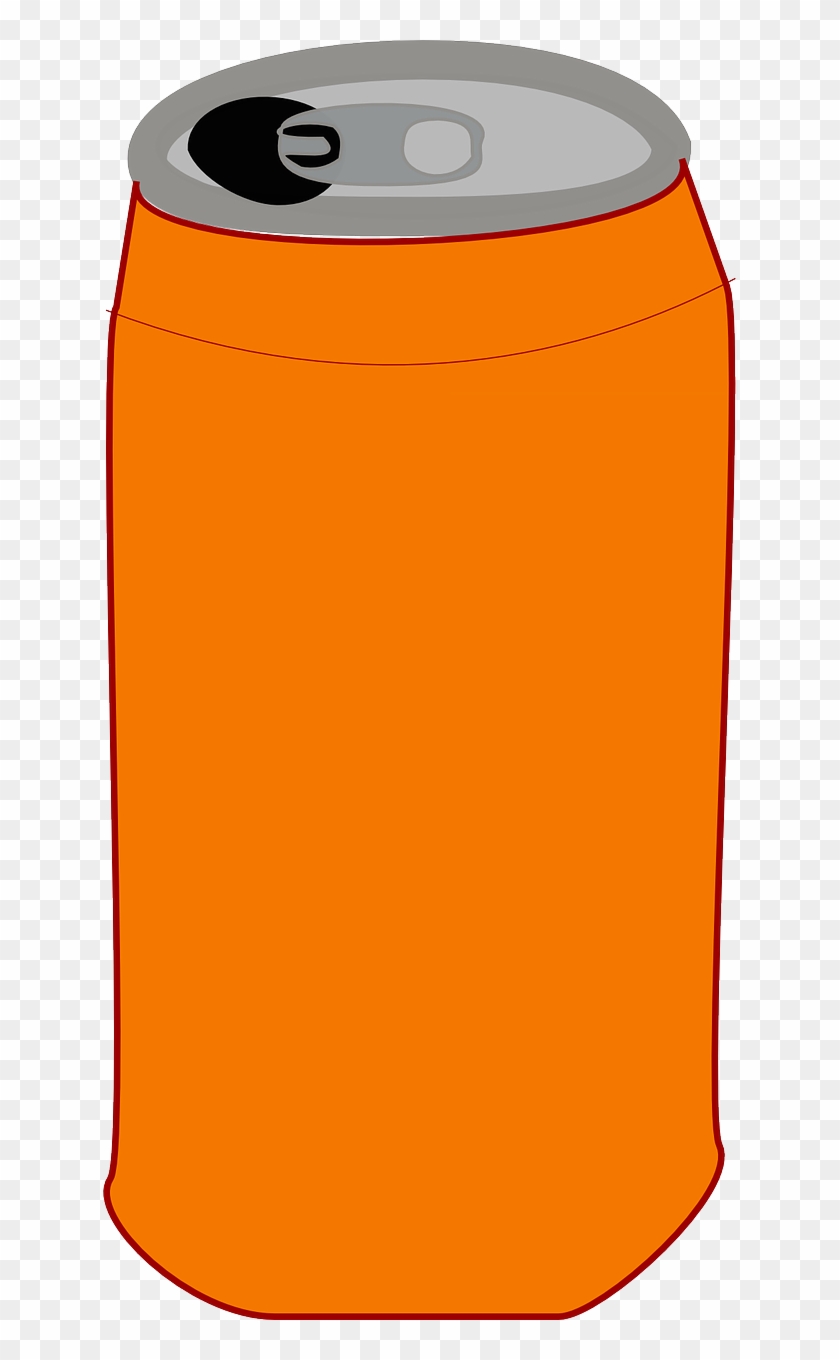 Vector Graphics, - Plain Orange Soda Cans #1598994