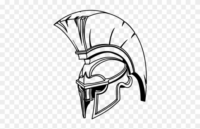 Drawn Warrior Roman Soldier - Gladiator Helmet #1599033
