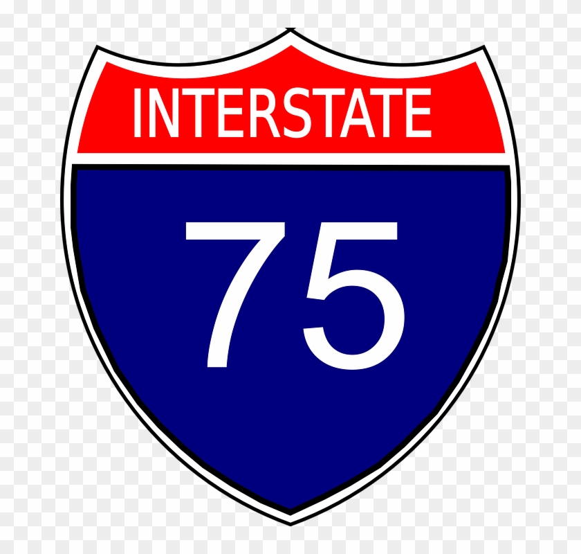 Free Icon Download Highway Vector - Interstate 75 Sign #1599065