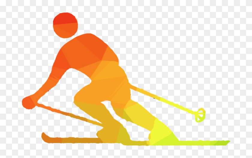 Orange Clipart Sports Skiing Sporting Goods - Sport #1599091
