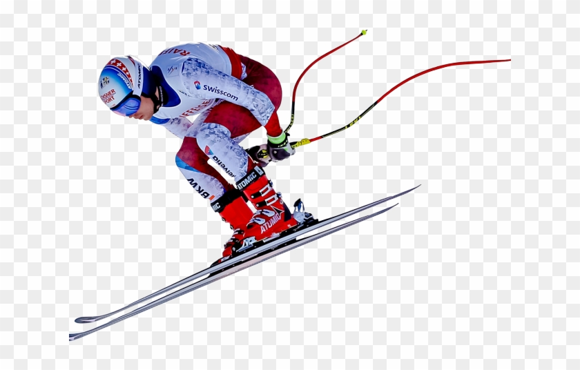 Ski Clipart Pair - Downhill #1599095