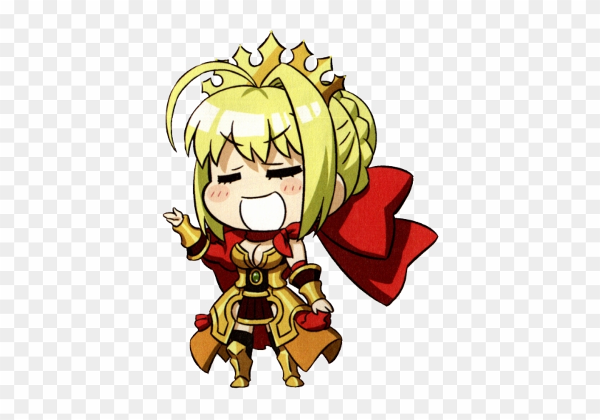 Look At This Adorable Official Art Of Red Saber In - Cartoon #1599255
