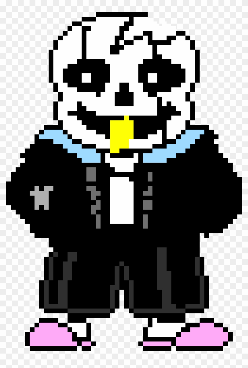 Sans - Blushing - Draw Sans Pixel Art #1599301