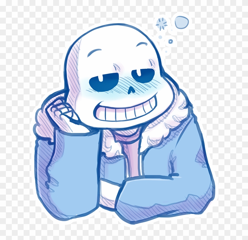 Clip Download Blush Drawing Love Expression - Blushing Sans #1599316