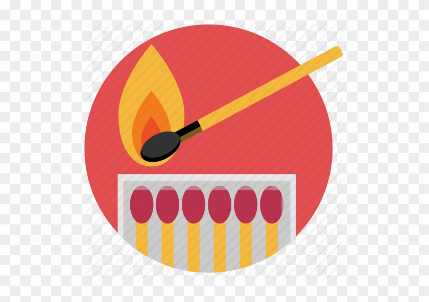 Matches Clipart Fire - Circle #1599345