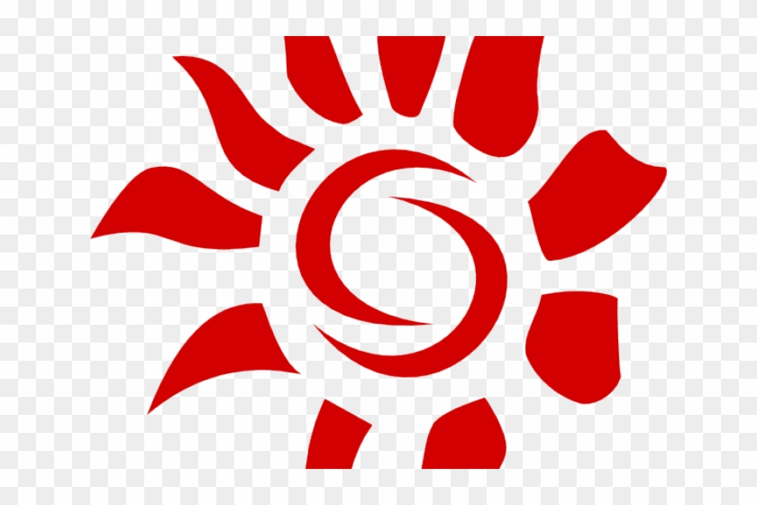 Sun Doodle Free On Dumielauxepices Net Abstract - Red Sun Logo Png #1599522