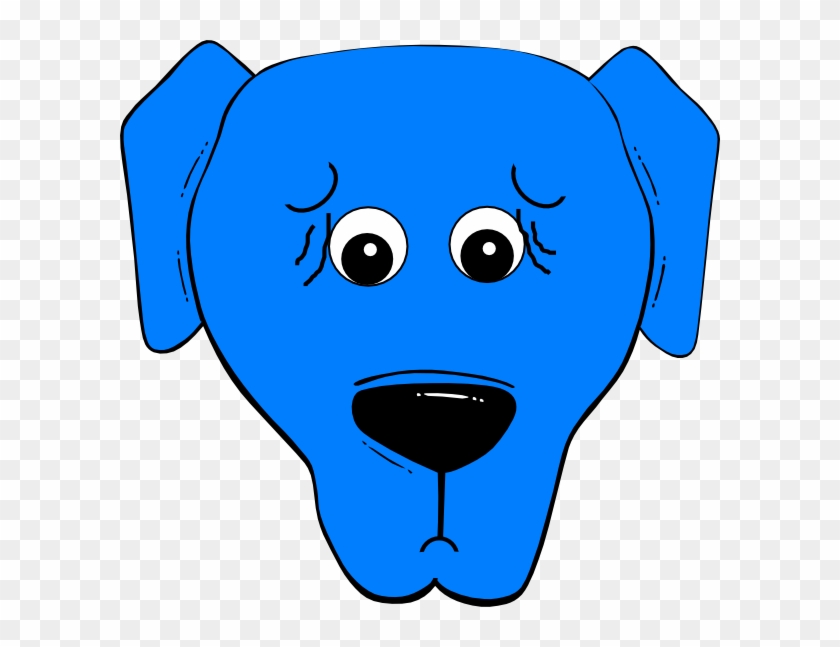 Worried Clip Art - Cartoon Dog Face #1599577