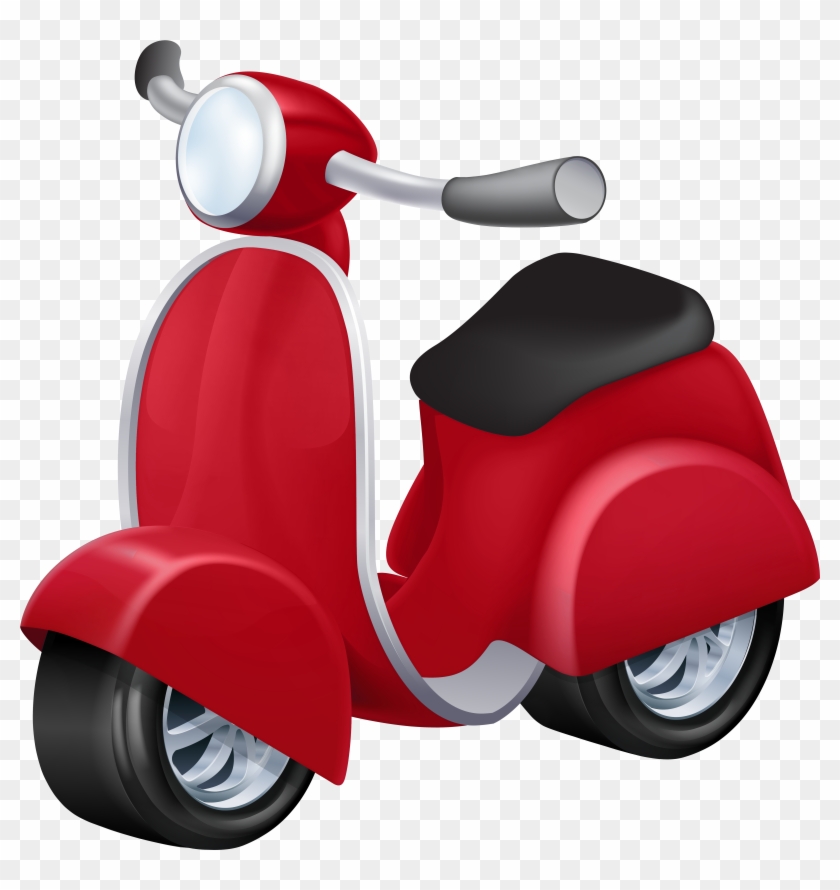 Red Vespa Png Clip Art - Red Vespa Png Clip Art #1599585