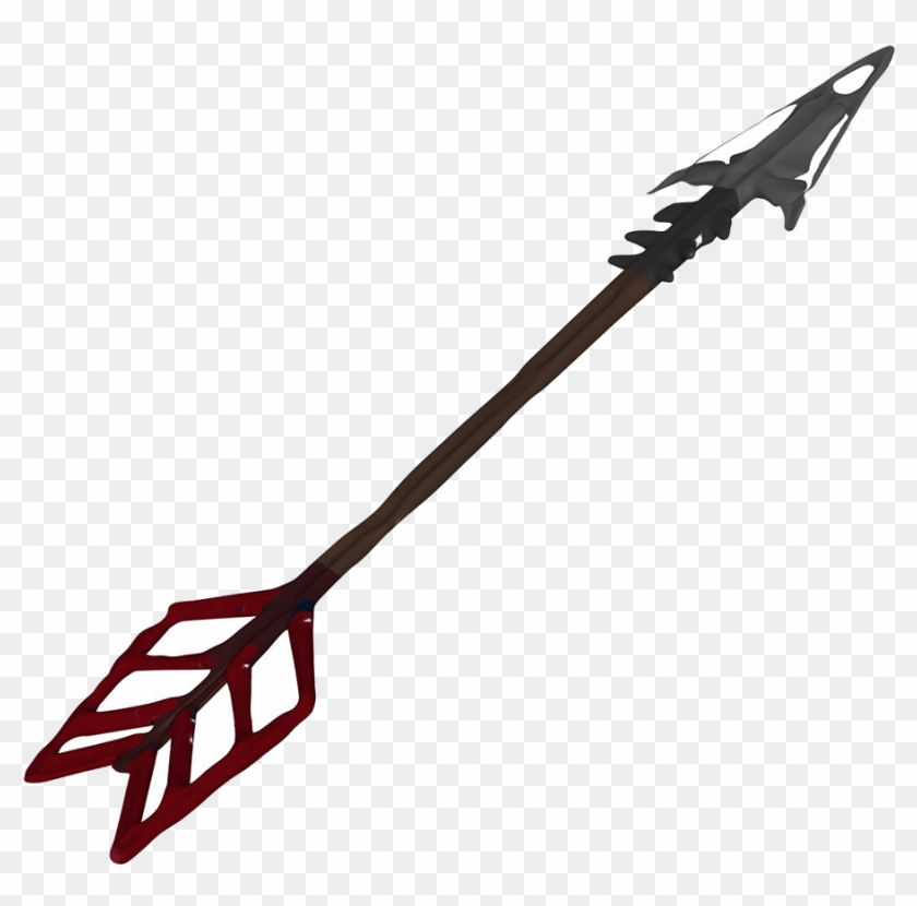 Arrow Clipart With Red Arrow Tail - Rifle #1599621