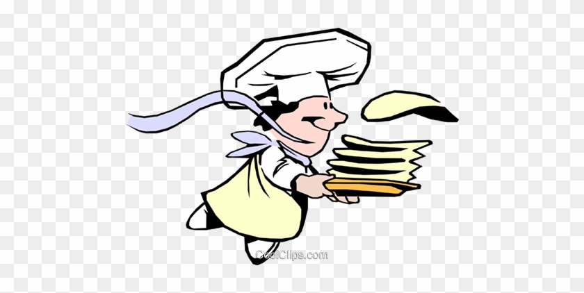 Cartoon Crepes Chef Royalty Free Vector Clip Art - Hotcakes Emporium #1599748