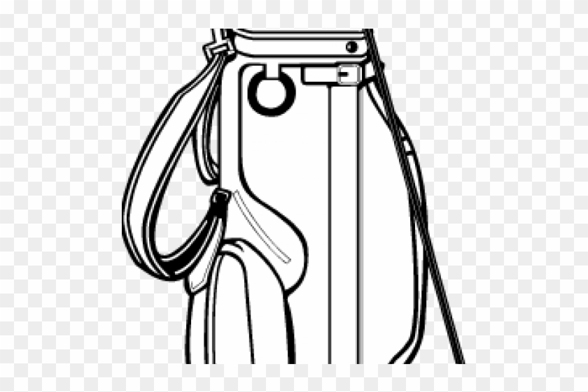 Golf Clipart Cowboy - Golf Bag Drawing #1599784