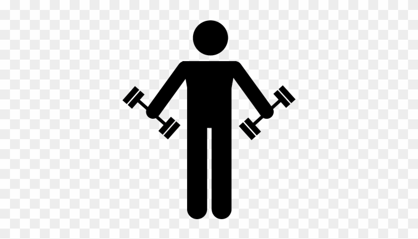 Man Lifting Weight Vector - Family Loves You Unconditionally #1599785