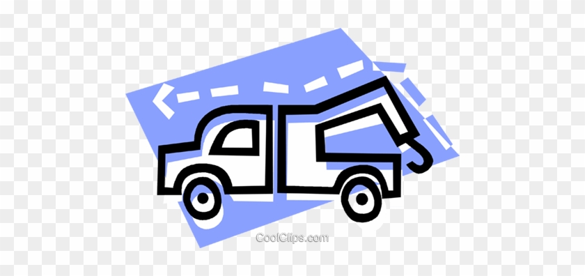 Toe Truck Royalty Free Vector Clip Art Illustration - Toe Truck Royalty Free Vector Clip Art Illustration #1599819