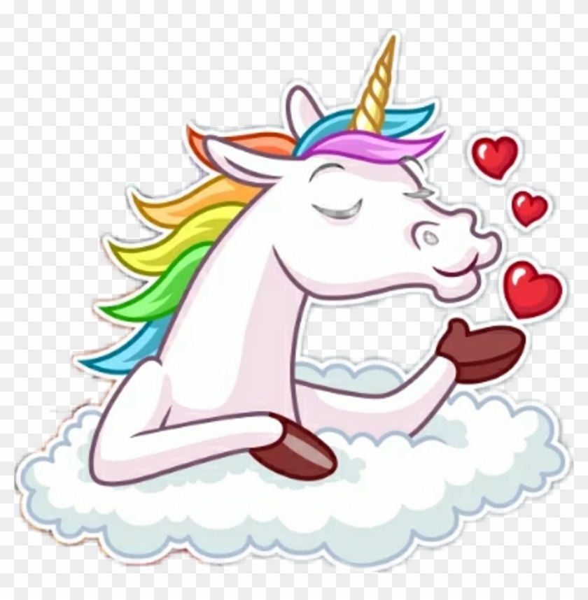 Единорог Радуга Звезда Очки Superstar Supergirl Super - Unicorn Stickers Telegram Png #1599901