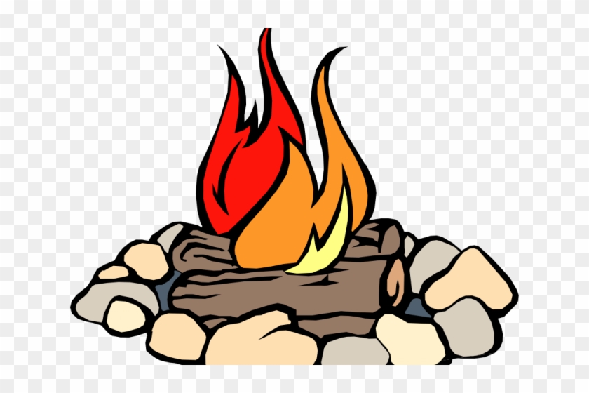 Fireball Clipart Fire Sign - Camp Fire Coloring Page #1599934