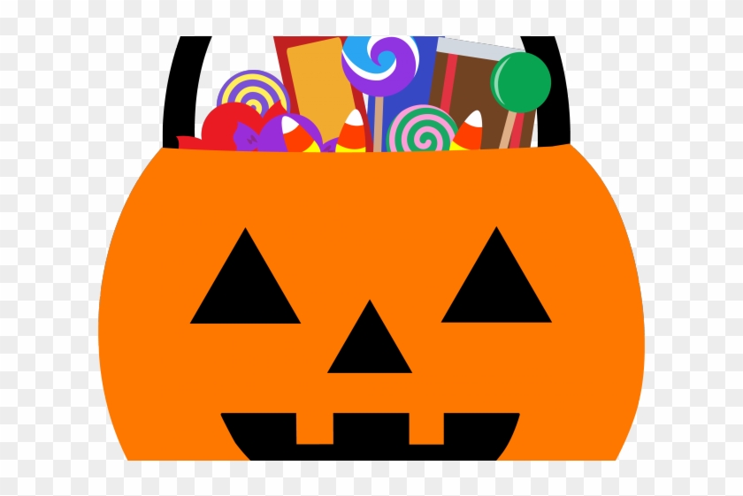 Trick Or Treat Clipart Pumpkin - Halloween Pumpkin Candy Transparent #1600003