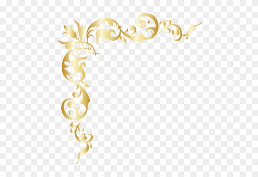 Free Png Download Gold Corner Png Clipart Png Photo - Golden Decoration Corners Transparent #1600016