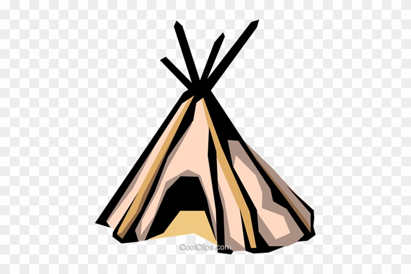 Teepee Royalty Free Vector Clip Art Illustration - Kinds Of Homes #1600068