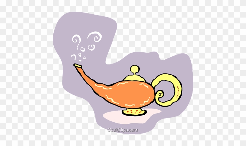 Aladdin's Lamp Royalty Free Vector Clip Art Illustration - アラジン イラスト フリー #1600111