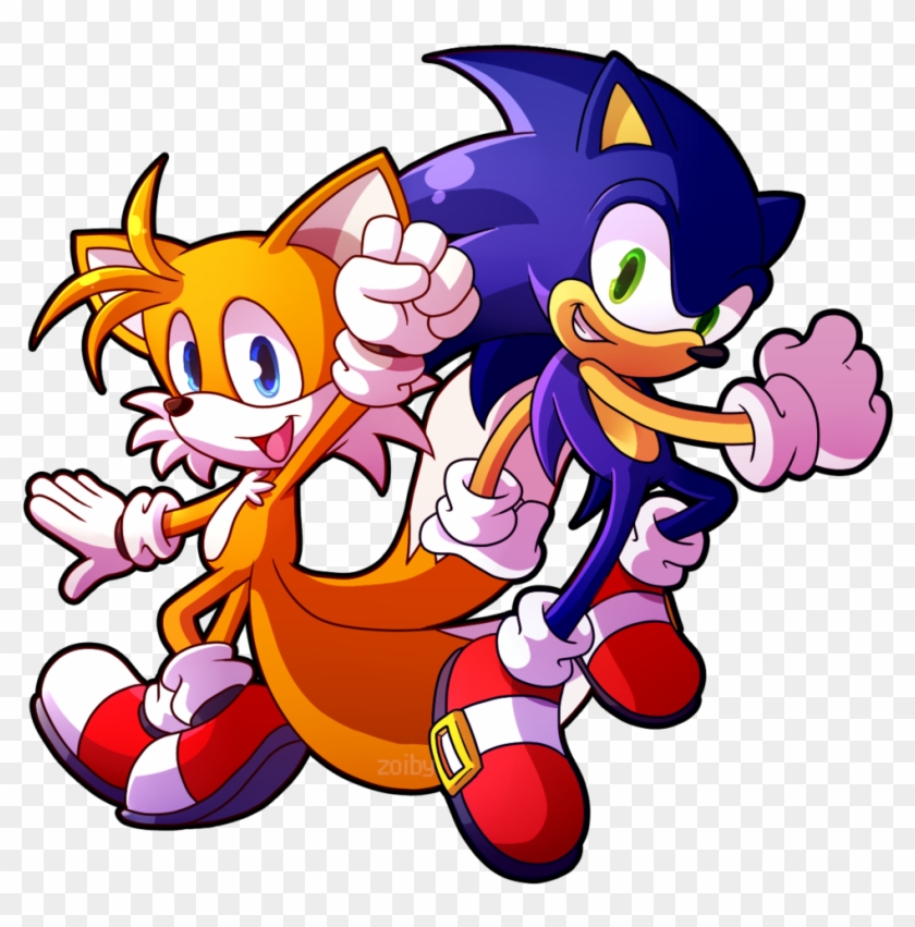 Sprite Redraw Tails And Sonic By Zoiby On Deviantart - Sonic And Tails Sonic Advance #1600153