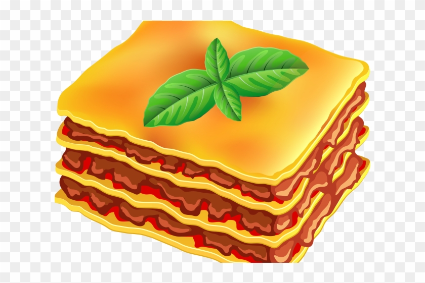 Lasagne Clipart Black And White - Lasagna Vector #1600154