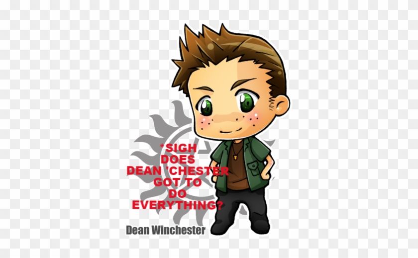 Carry On - - Supernatural Dean Chibi #1600194