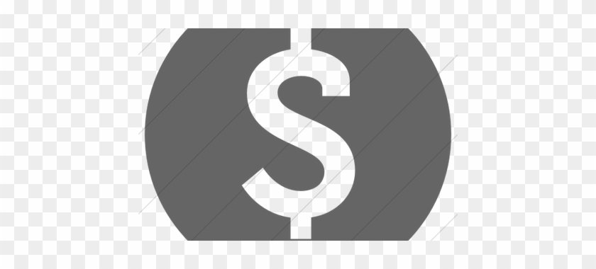 Grey Clipart Dollar Sign - Graphic Design #1600361