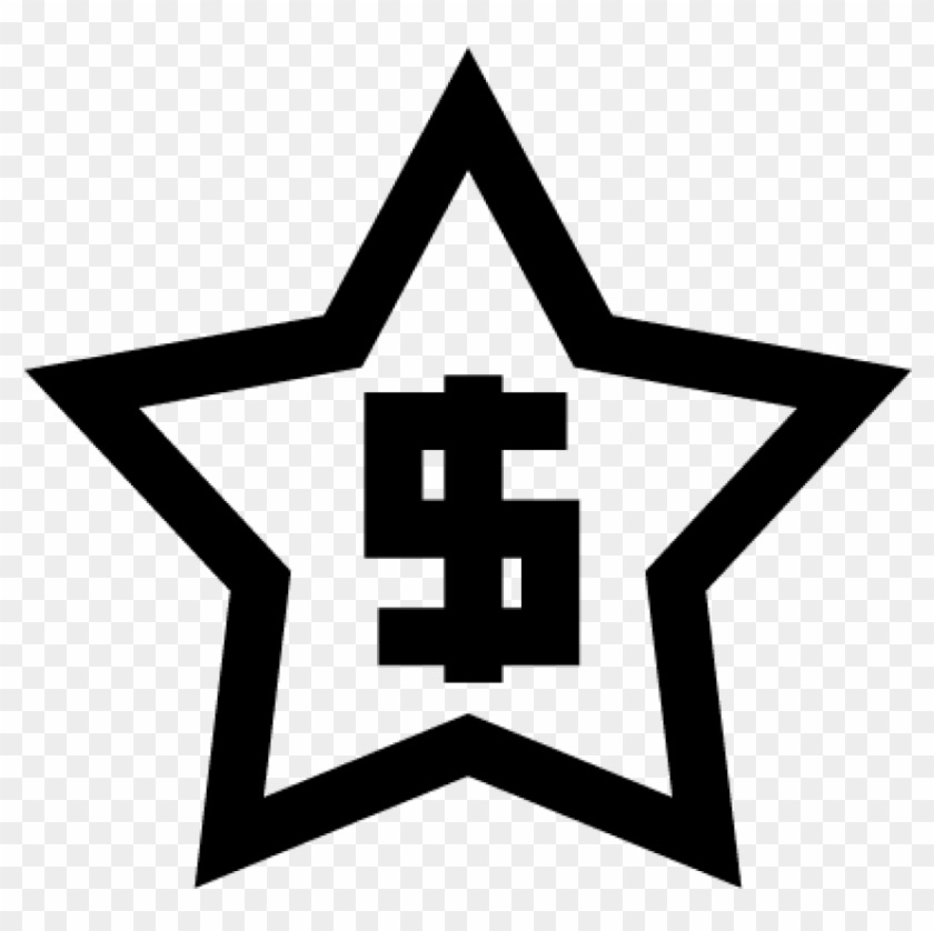 Free Png Download Star With Dollar Sign Png Images - Dollar Sign Star #1600375