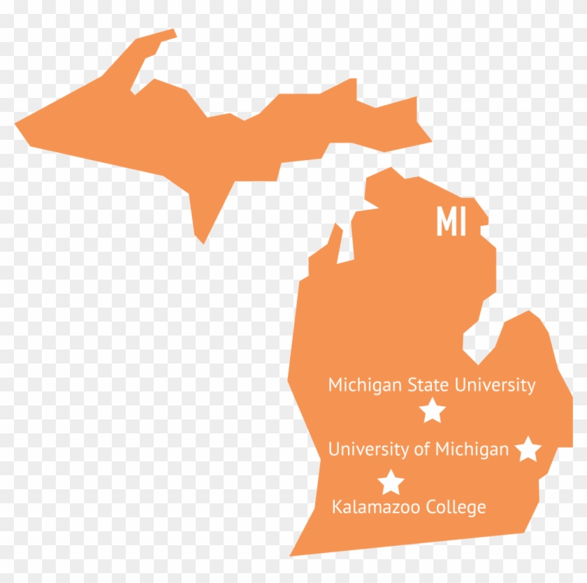 Michigan - Easy Drawing Of Michigan #1600453