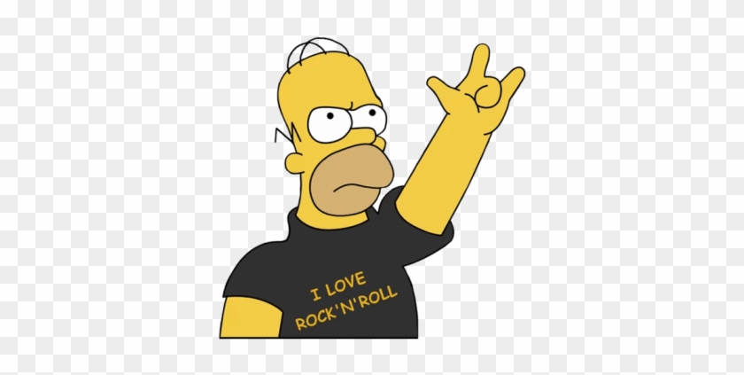 I Love Rock'n'roll Homer Simpson - Rock And Roll Simpsons #1600460