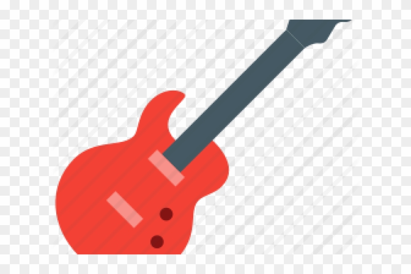 Bass Guitar Clipart Rock And Roll Guitar - Illustration #1600463