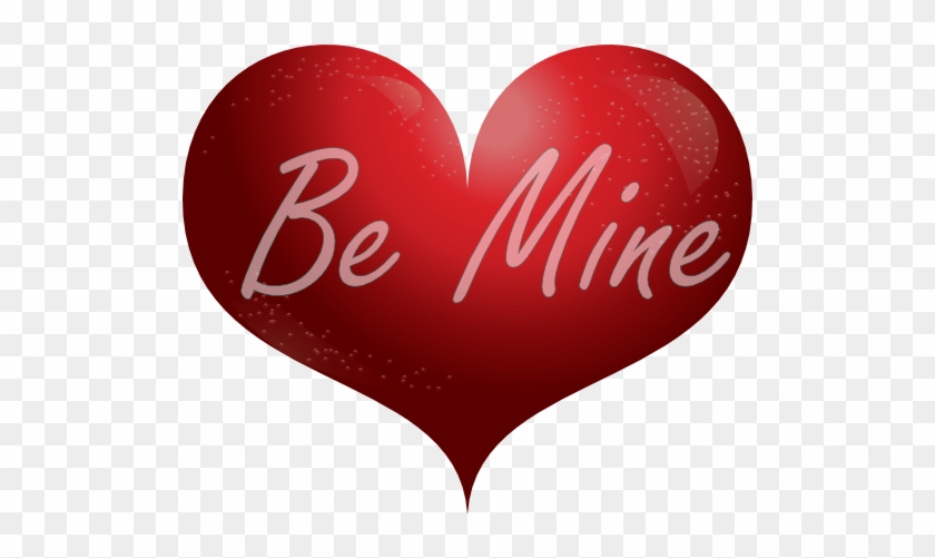 Red Heart Be Mine Smiley Clipart - Love #1600473