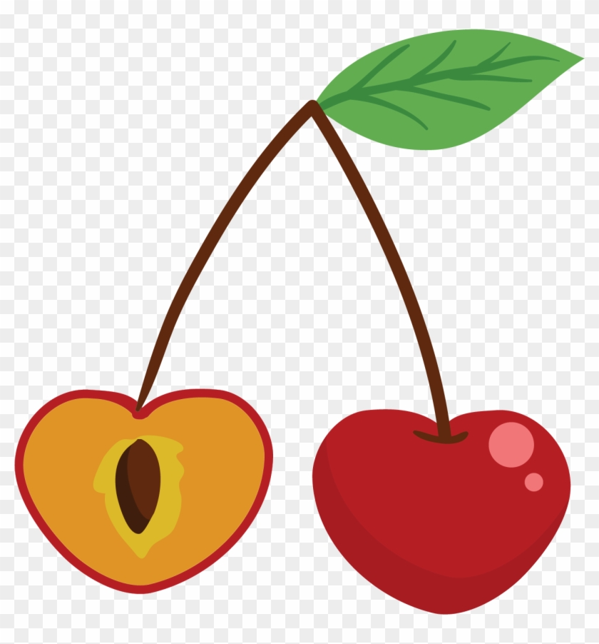 Cherry Cartoon Apple Clip Art - รูป เชอ ร์ รี่ การ์ตูน #1600563