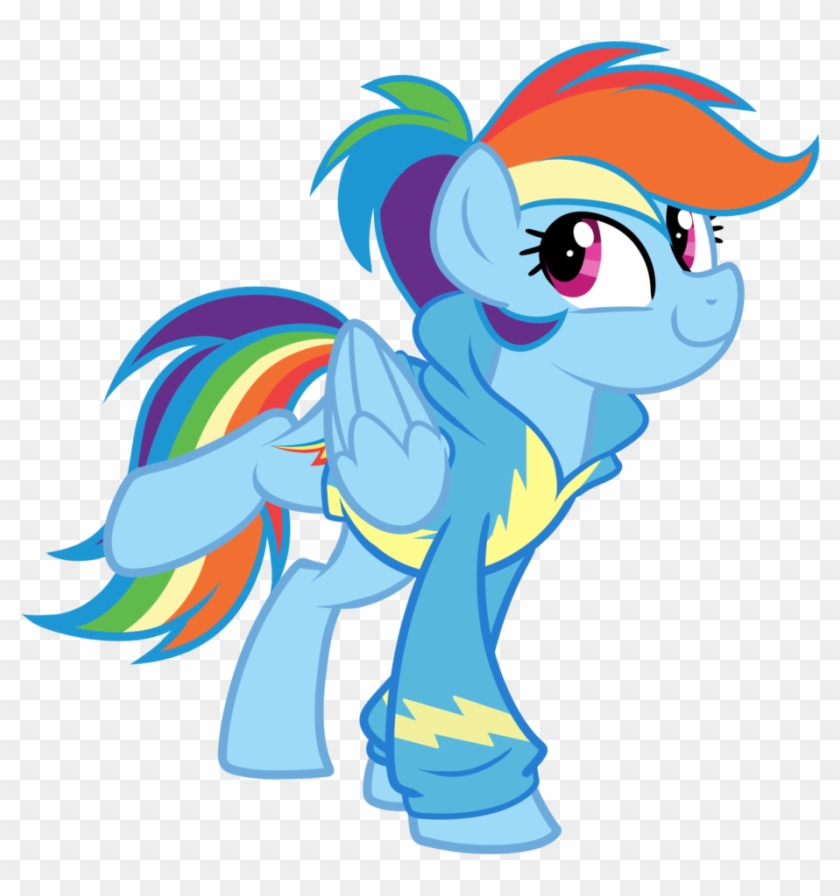 Alternate Hairstyle Artist Left Fail Bottomless - Rainbow Dash Wonderbolt Jacket #1600581