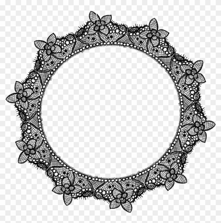 Frame Kpop Aesthetic - Transparent Circle Lace Border #1600991