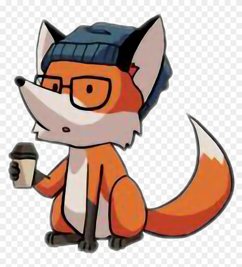 Zorro Sticker - Cartoon Fox With Glasses #1601025