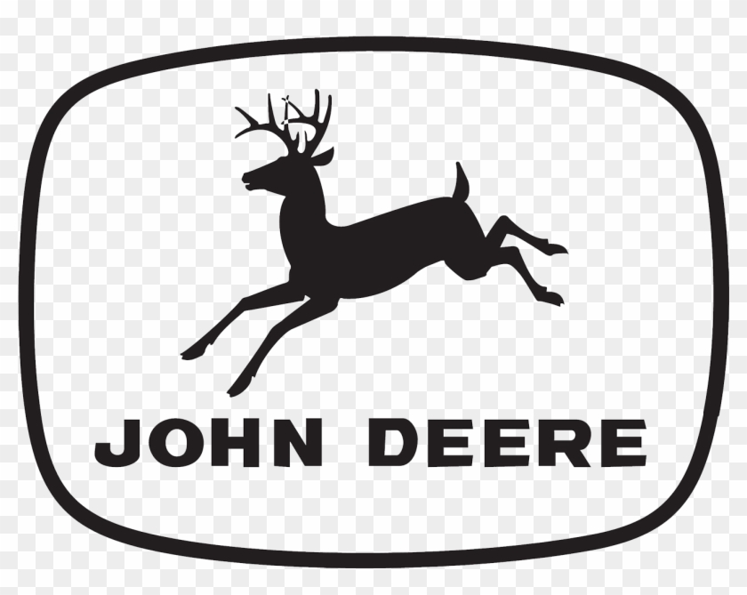 Custom Decal Contour Cut Jd Let S - John Deere Clipart Black And White #1601078