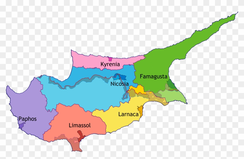 Cyprushomepage Cyprus Administrative Divisions Map - British Sovereign Bases Cyprus #1601097