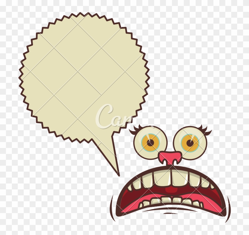 Face Cartoon Gesture With Dialogue Scream Callout - Australia Travel Stickers Png #1601270