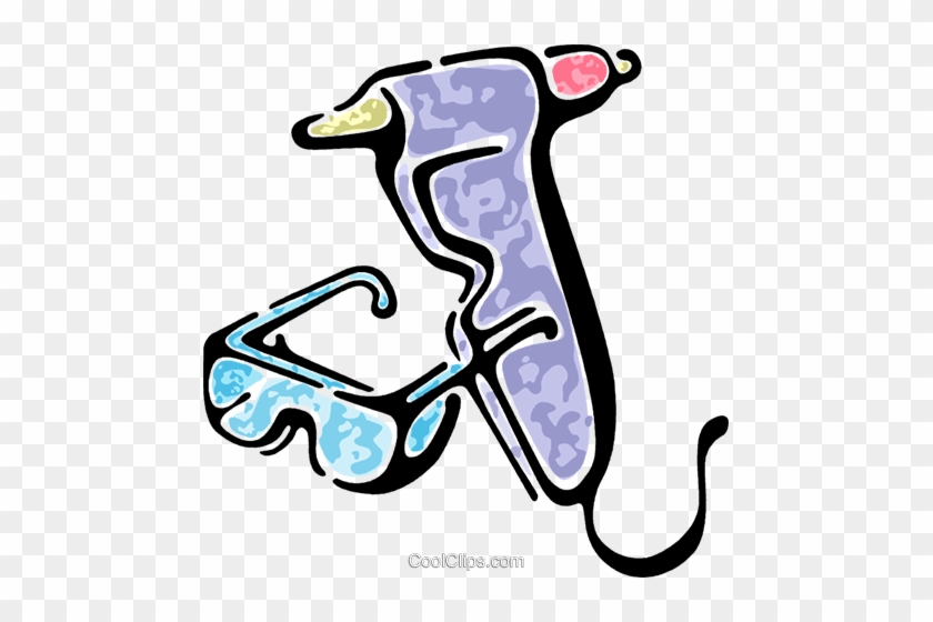 Glue Gun And Goggles Royalty Free Vector Clip Art - Glue Gun And Goggles Royalty Free Vector Clip Art #1601377