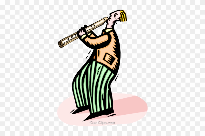 Flutist Royalty Free Vector Clip Art Illustration - Illustration #1601591