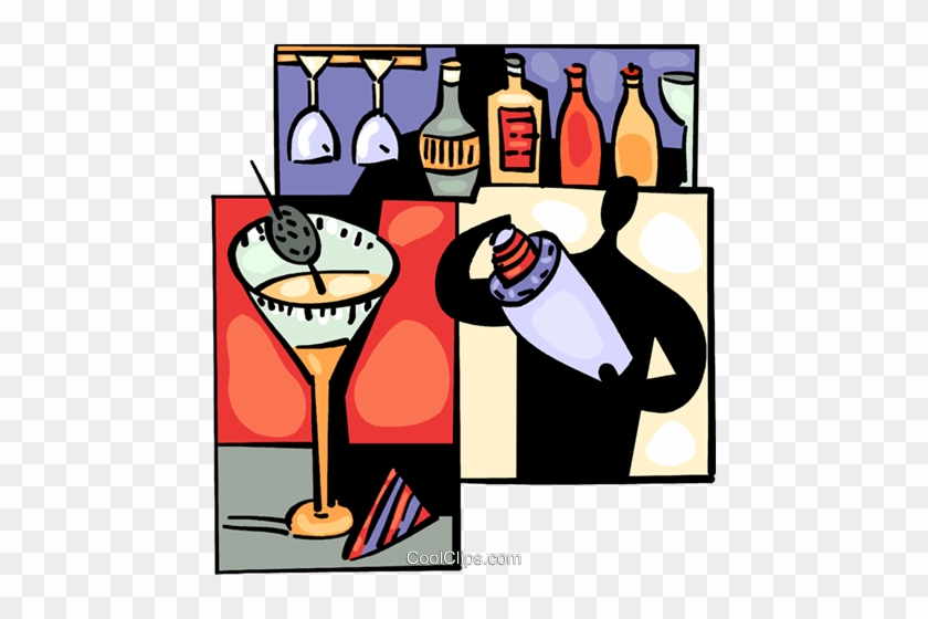 Bartenders Royalty Free Vector Clip Art Illustration - Bartender Art #1601622
