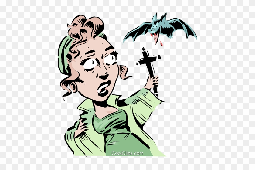 Cartoon Vampire Fighter Royalty Free Vector Clip Art - Cartoon Vampire Fighter Royalty Free Vector Clip Art #1601648