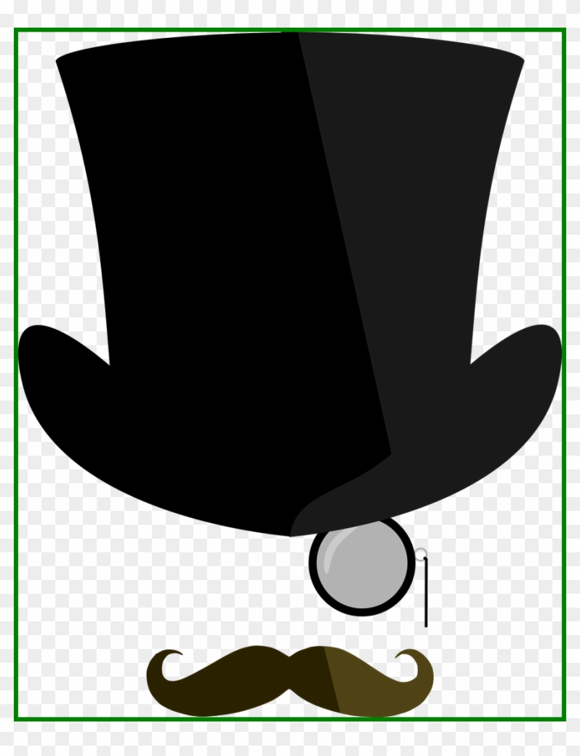 Suit Tuxedo Pink Clip Art - Top Hat And Moustache #1601737