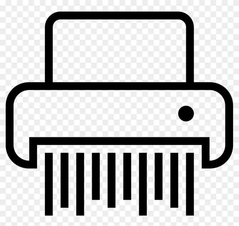Shredder Outlined Machine Comments - Paper Cutting Machine Icon #1601840