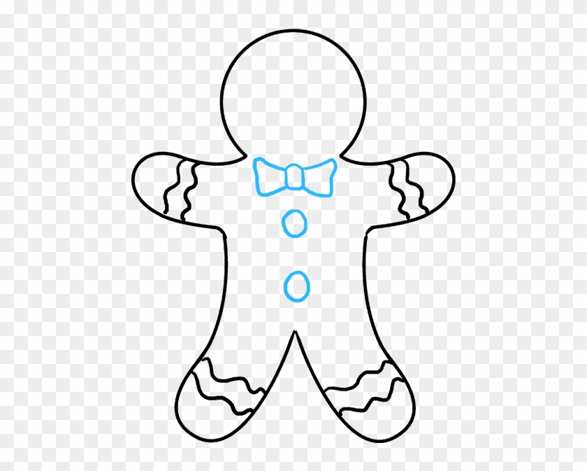 680 X 678 6 - Gingerbread Man To Draw #1602021