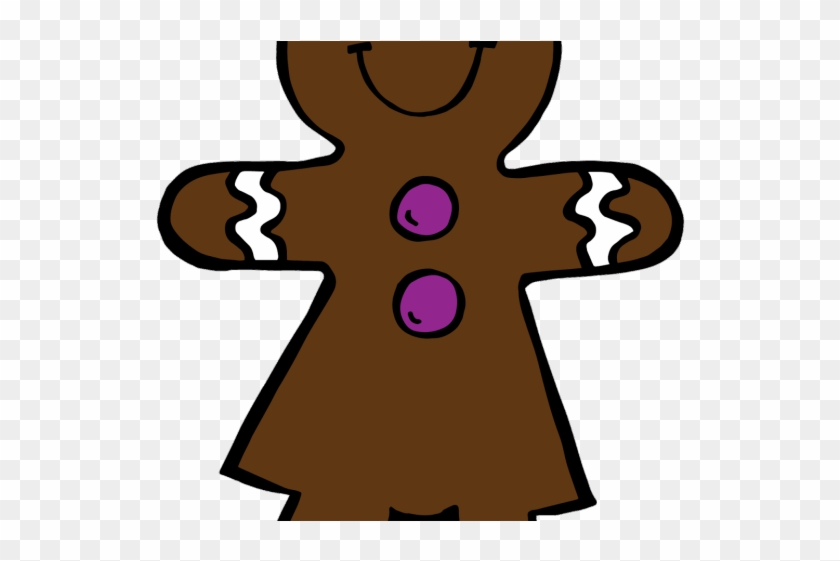 Small Clipart Gingerbread - Gingerbread Clipart Simple #1602023