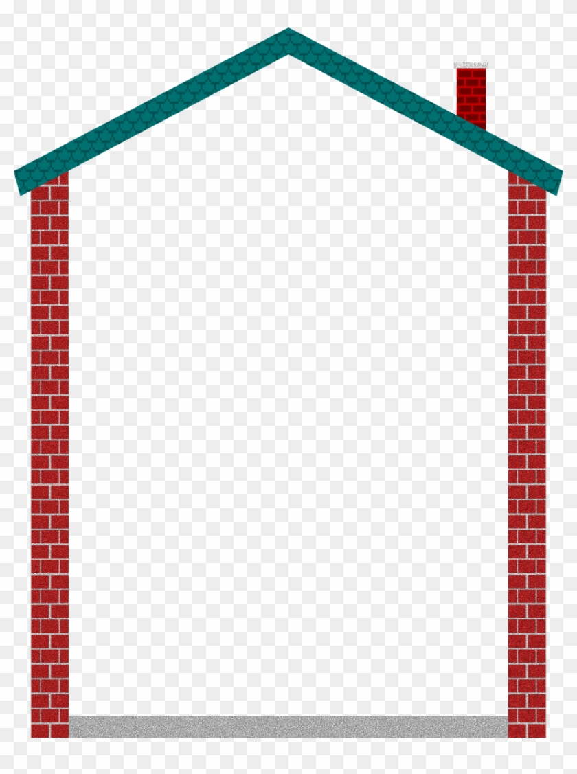 Border Home Clipart Gingerbread House Decorative Borders - Home Border #1602031